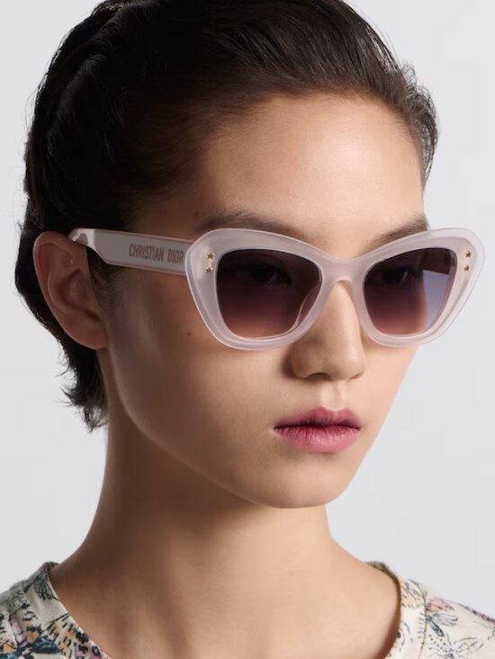 Dior Women Sunglasses Pink Violet Gradient Butterfly DIORPACIFIC B3U 40GL NEW